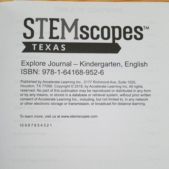 SOLD Grade K Investigations Number STEMscopes™ Science Pearson Social Studies TX - Picture 3 of 7